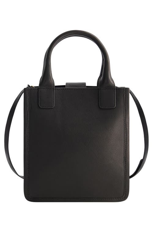Uspa Accessories Leather Top Handle Bag In Black