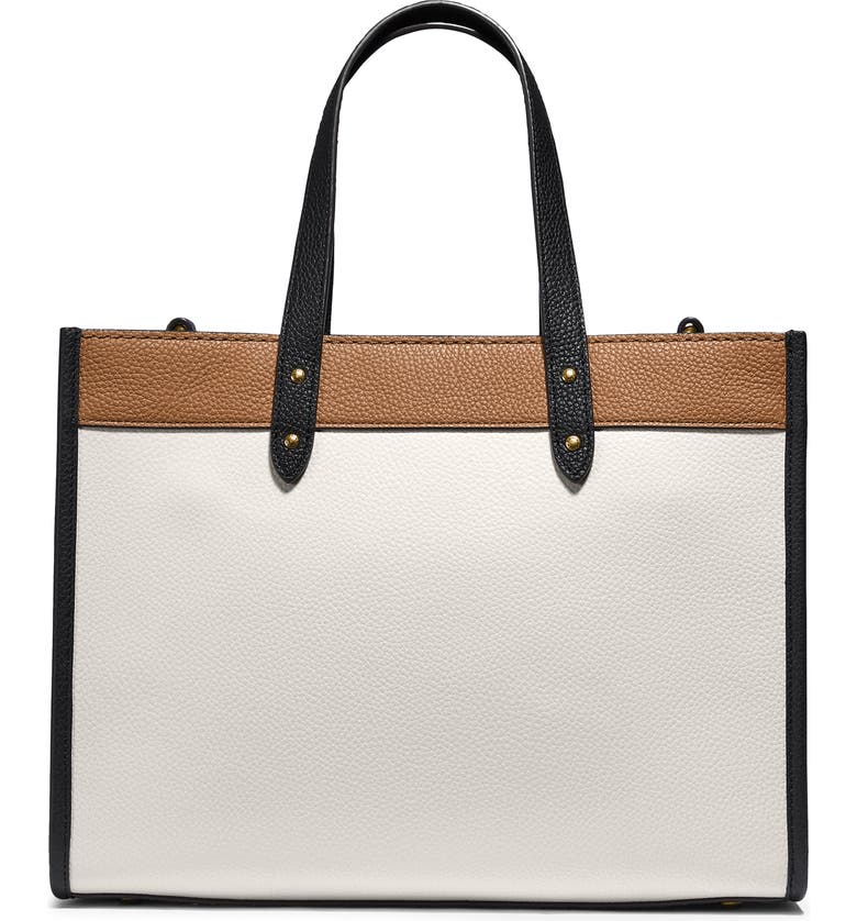 COACH Field Logo Embossed Colorblock Tote | Nordstrom