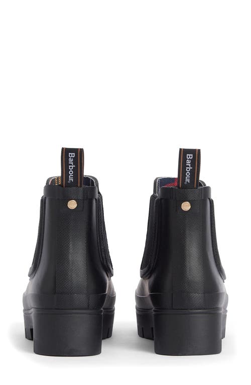 Barbour Halton Waterproof Chelsea Rain Boot In Black