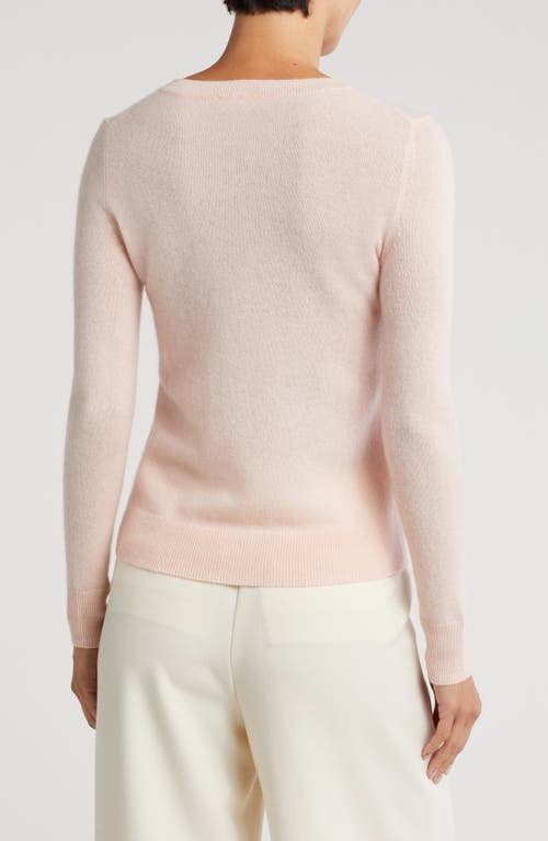 Shop Nordstrom Crewneck Cashmere Sweater In Pink Chintz