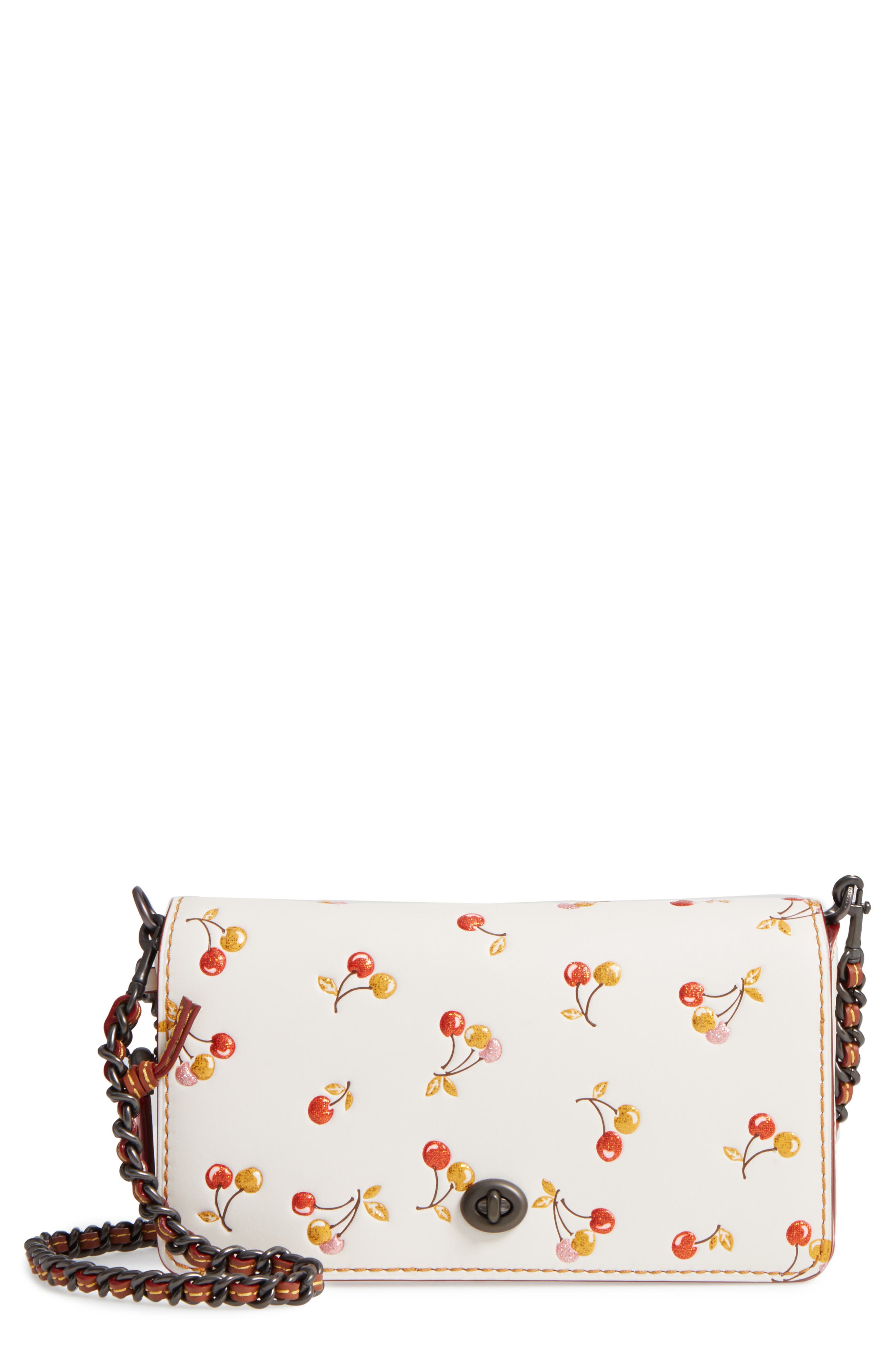 COACH 1941 Cherries Dinky Leather Crossbody Bag Nordstrom