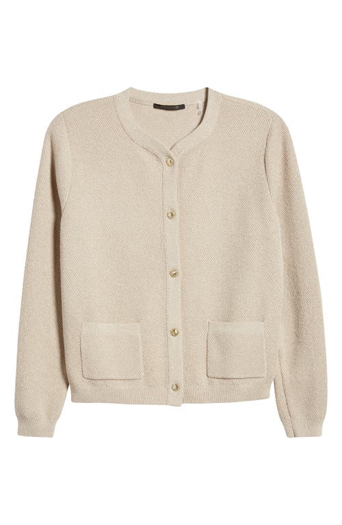 Kobi Halperin Meri Metallic Cardigan In Natural