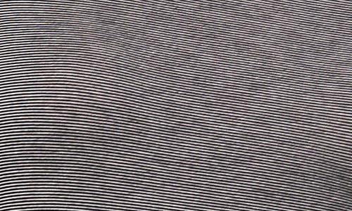 Cece Solid Long Sleeve Fitted T-shirt In Black Stripe