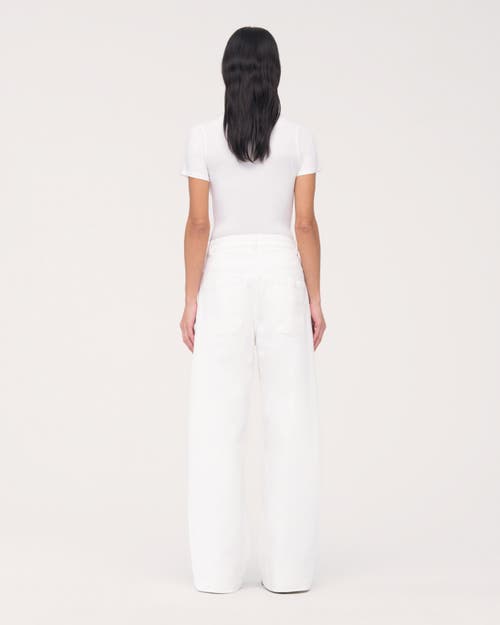 Another Tomorrow Carpenter Denim Pant In Off White