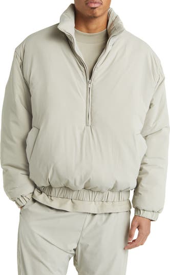 Fear of God Essentials Half Zip Stretch Nylon Puffer Jacket