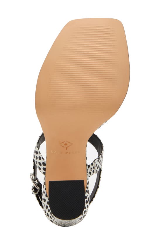 Shop Katy Perry The Steady Slingback Platform Sandal In Black White Multi