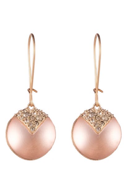 Alexis Bittar Crystal Encrusted Lucite Drop Earrings In Sunset