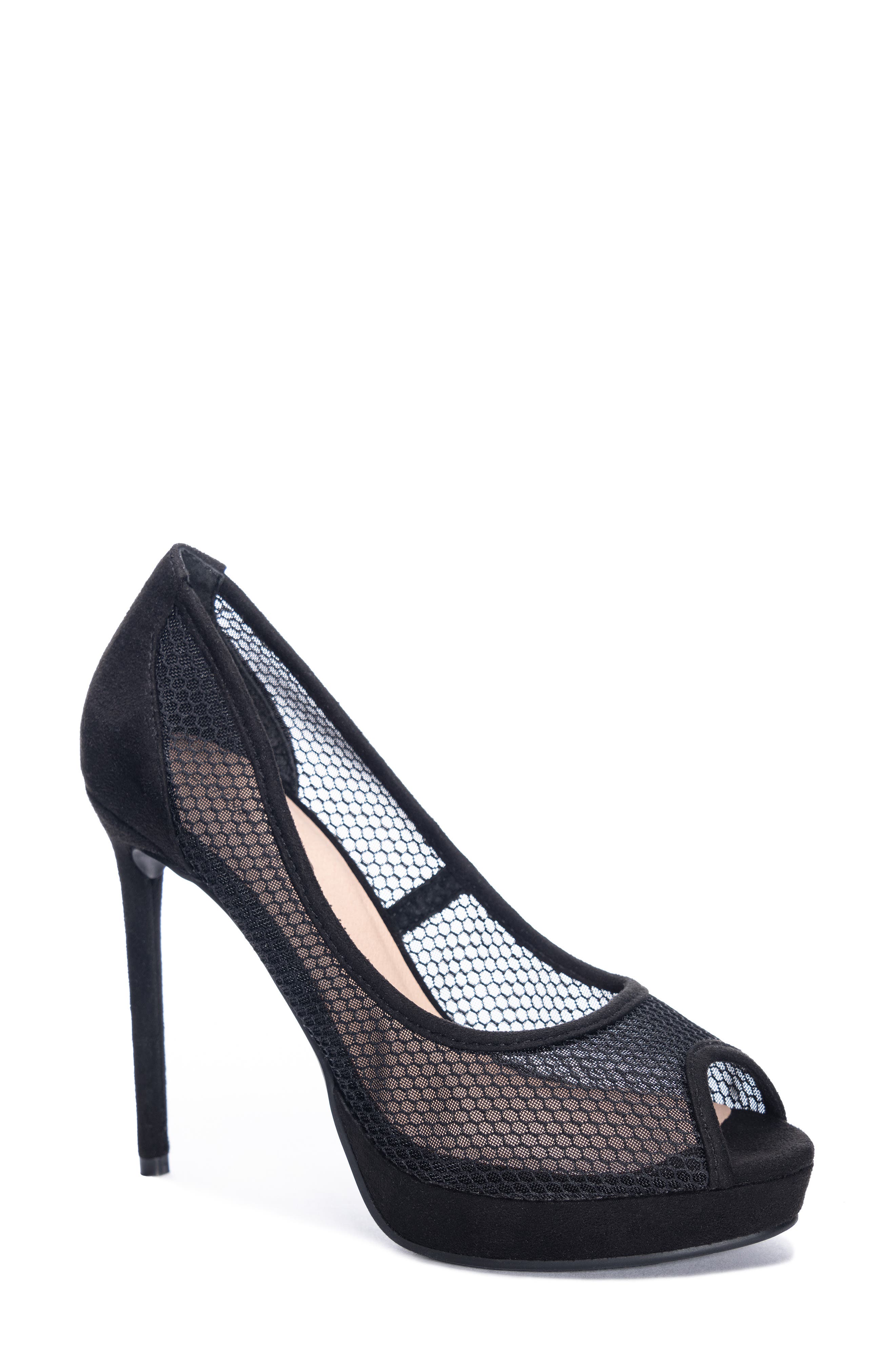 Escarpins CHINESE LAUNDRY - Taille 9 US - Cuir Gris - Talon 5.5 Pouces, Plateforme 1.1 Pouce - Occasion