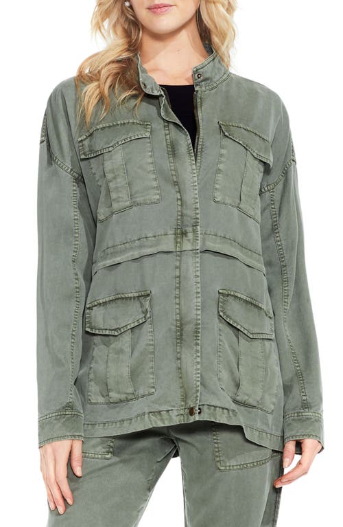 Two by Vince Camuto Twill Cargo Jacket in Hunter Green