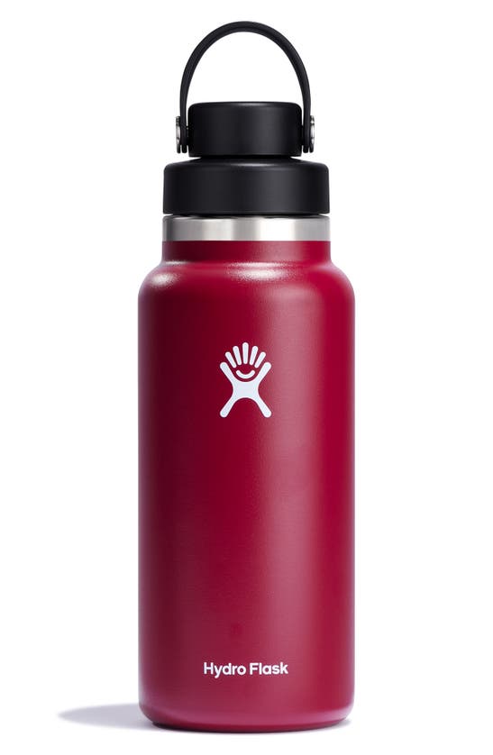 Shop Hydro Flask 32-ounce Wide Mouth Water Bottle With Flex Chug Cap In Berry