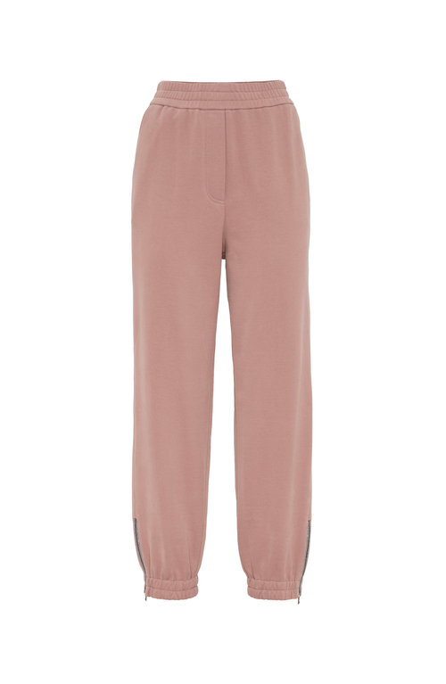 Shop Brunello Cucinelli Track Trousers In Pink