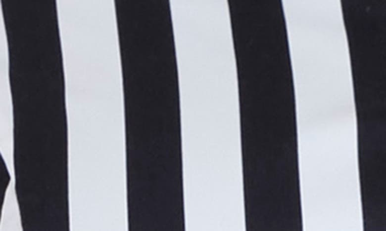 Shop Pari Passu Stripe Long Sleeve Cotton Poplin Shirtdress In Black/ White