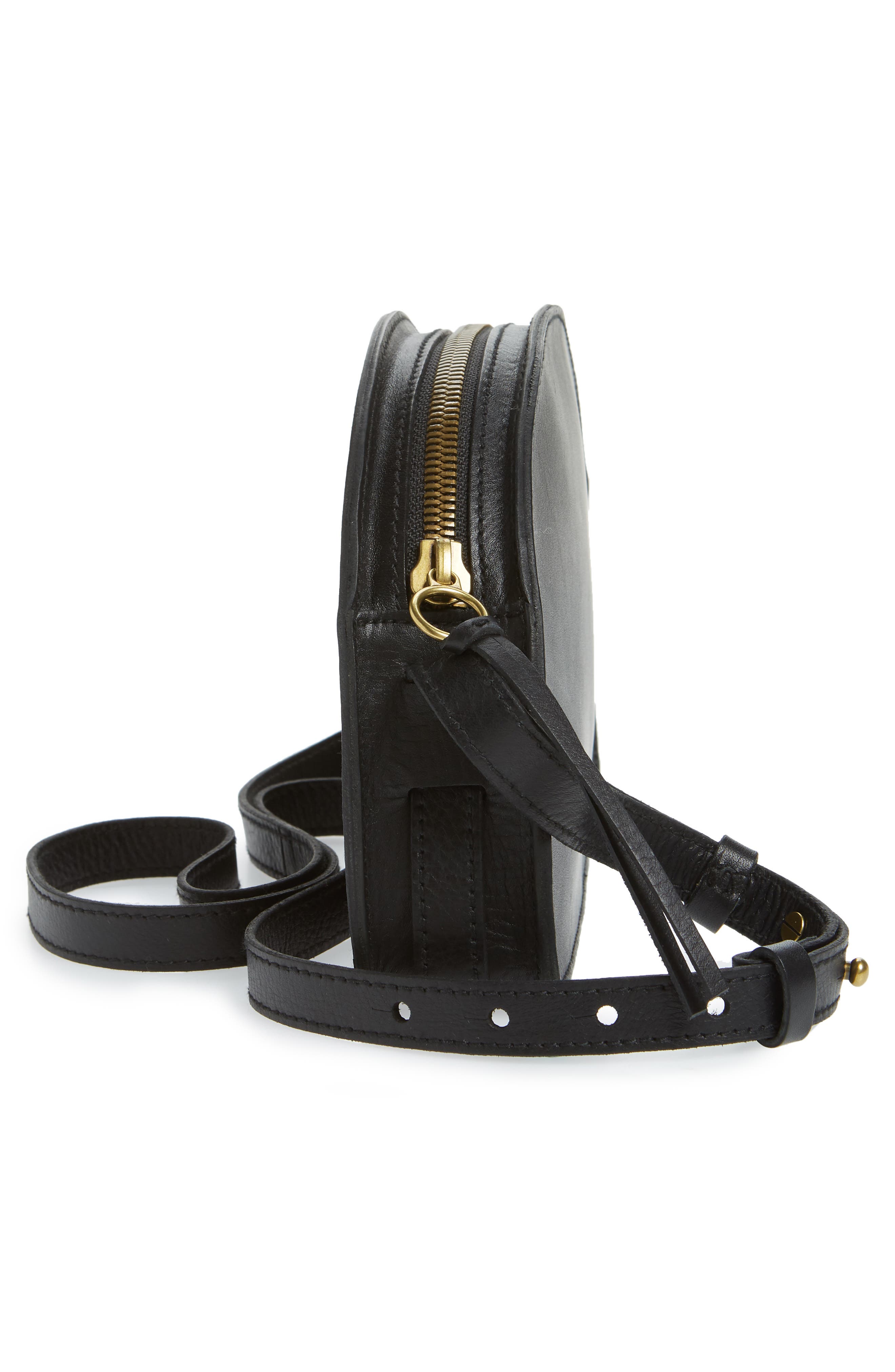 MADEWELL,
                            The Simple Half Moon Crossbody Bag,
                            Alternate thumbnail 6, color,
                            001