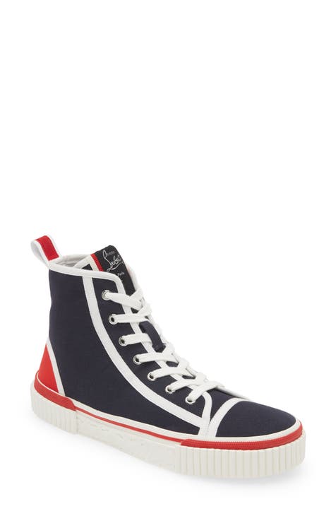 Pedro - High-top sneakers - Fabric - Navy - Christian Louboutin