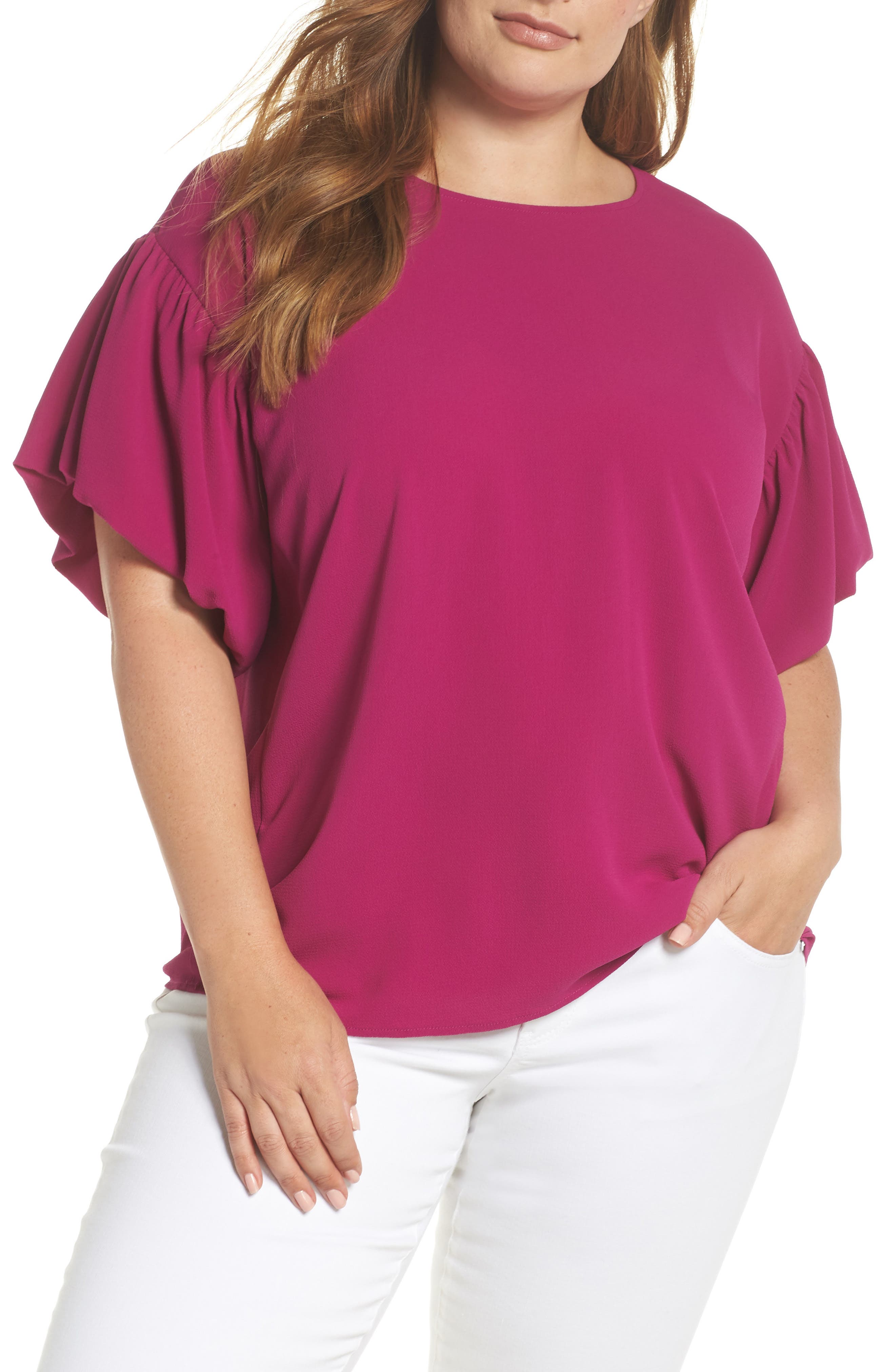 vince camuto bubble sleeve blouse