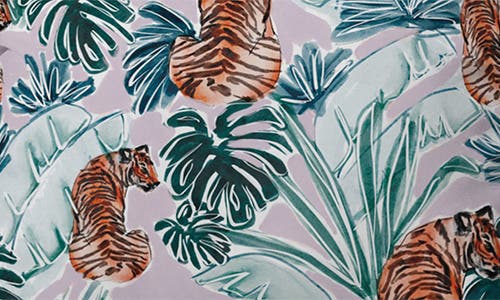 Deny Designs Stripe & Lobster Print Throw Pillow In Multi Tiger