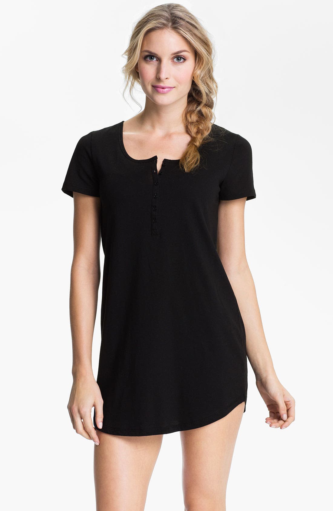 Nordstrom 'Dreamy' Short Sleeve Henley Sleep Shirt Nordstrom