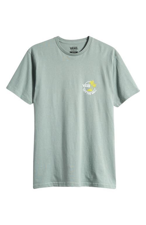 Vans Classic Mini Dual Ii Graphic T-shirt In Iceberg Green-white