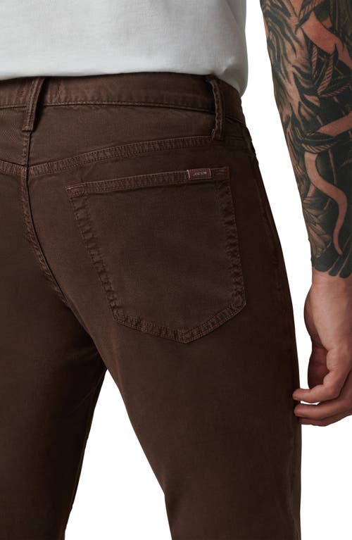 Shop Joe's The Brixton Twill Chinos In Chocolate Martini