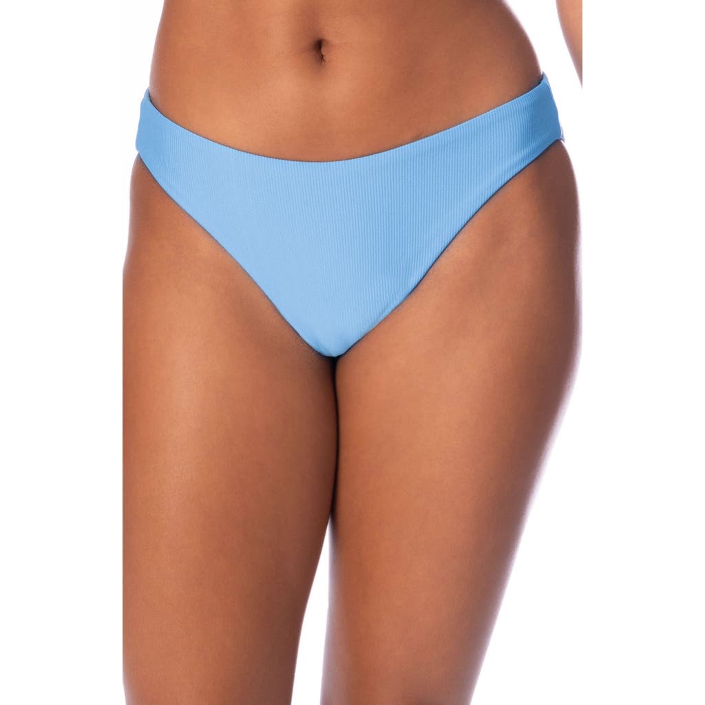 Maaji Stone Blue Sublimity Reversible Bikini Bottoms In Blue
