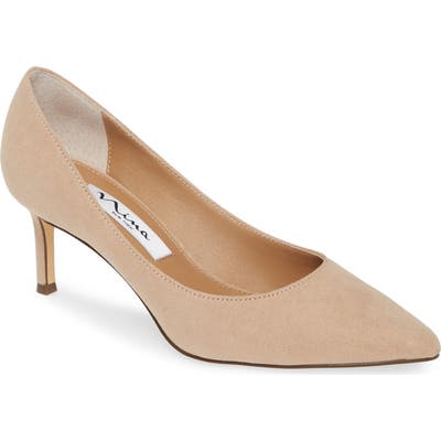 Nina Nina60 Pointy Toe Pump, Beige