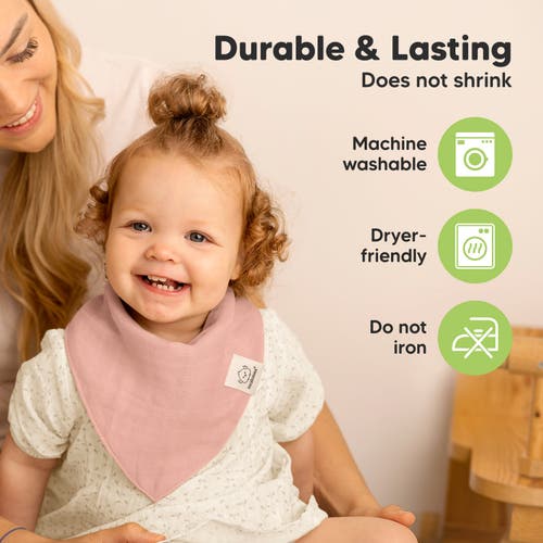 Keababies 8-pack Lumi Muslin Bandana Bibs In Lavender