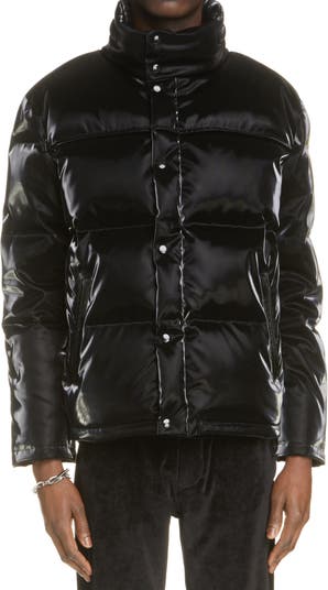 Saint Laurent Quilted Leather Hooded Down Jacket - Men - Black Coats and Jackets - L