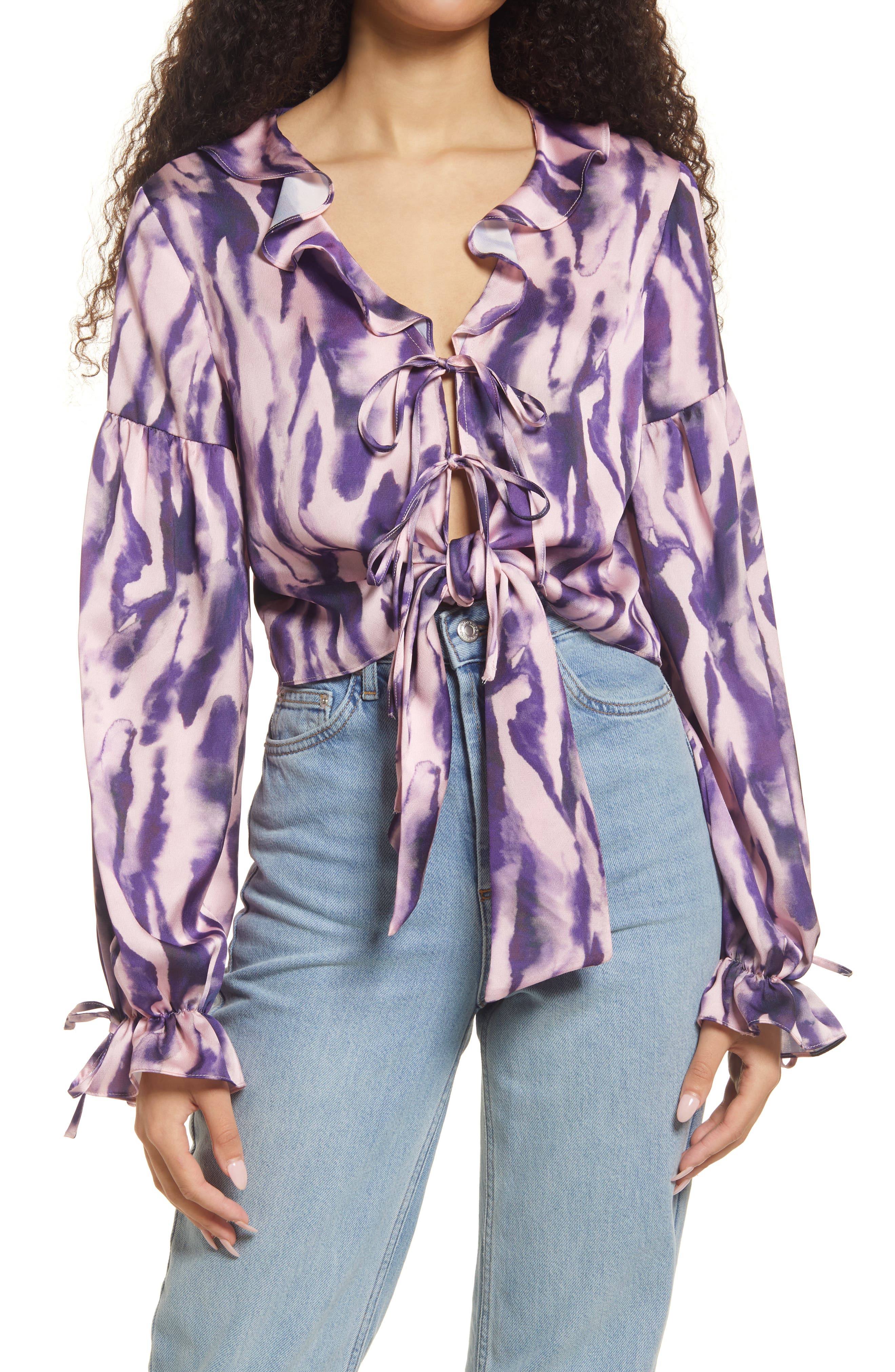 topshop purple jacket