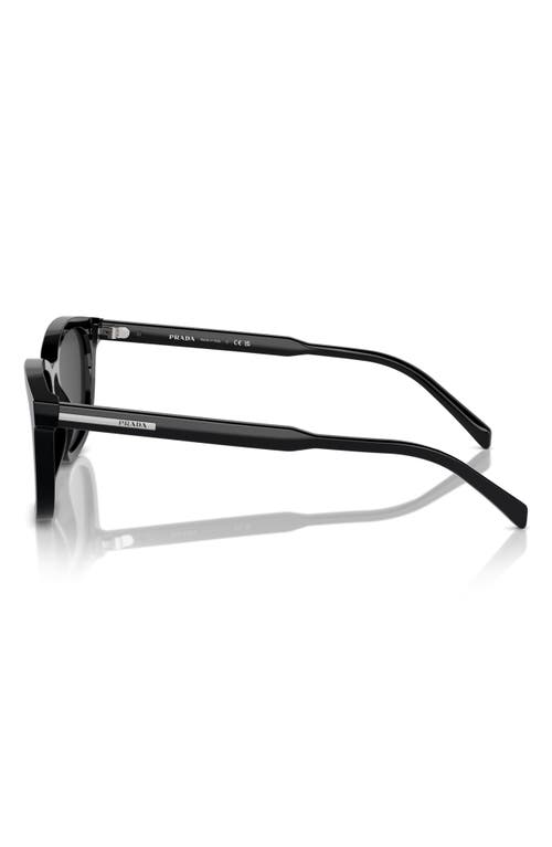 Shop Prada 55mm Pillow Sunglasses In Black/grey