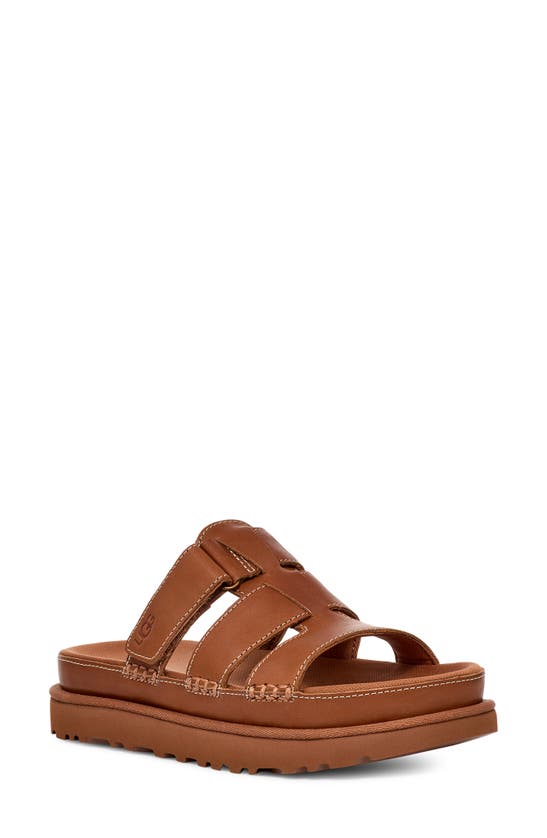 Shop Ugg (r) Goldenstar Slide Sandal In Tan
