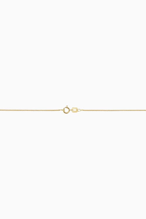 Oradina 14k Yellow Solid Gold Bodega Box Chain In Yellow Gold