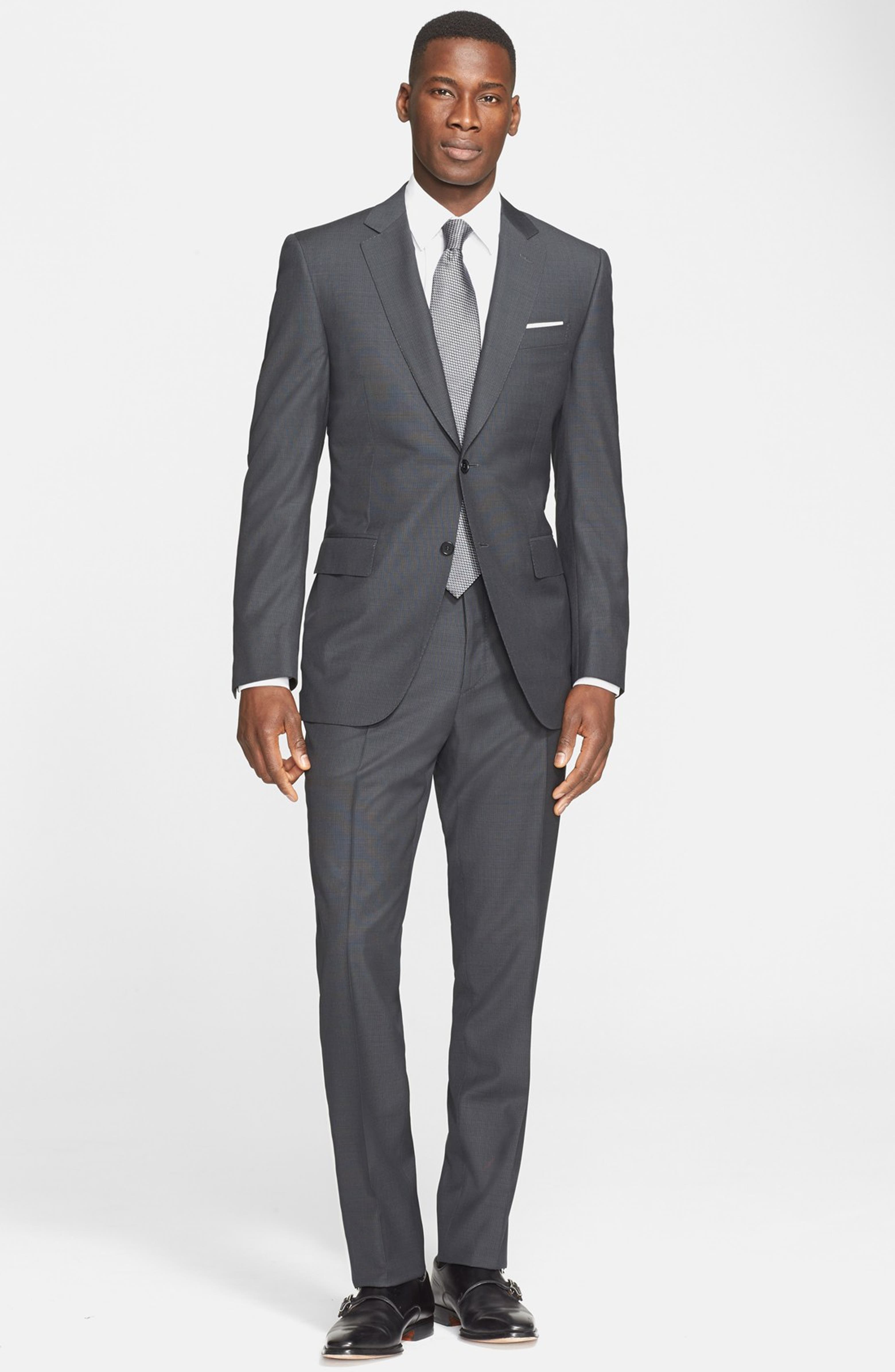 Canali Classic Fit Check Wool Suit | Nordstrom