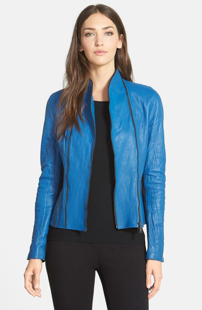 Elie Tahari 'Yasmine' Leather Jacket | Nordstrom