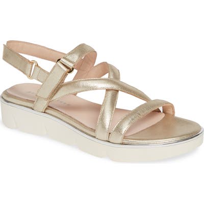 Patricia Green Capri Platform Slingback Sandal, Metallic