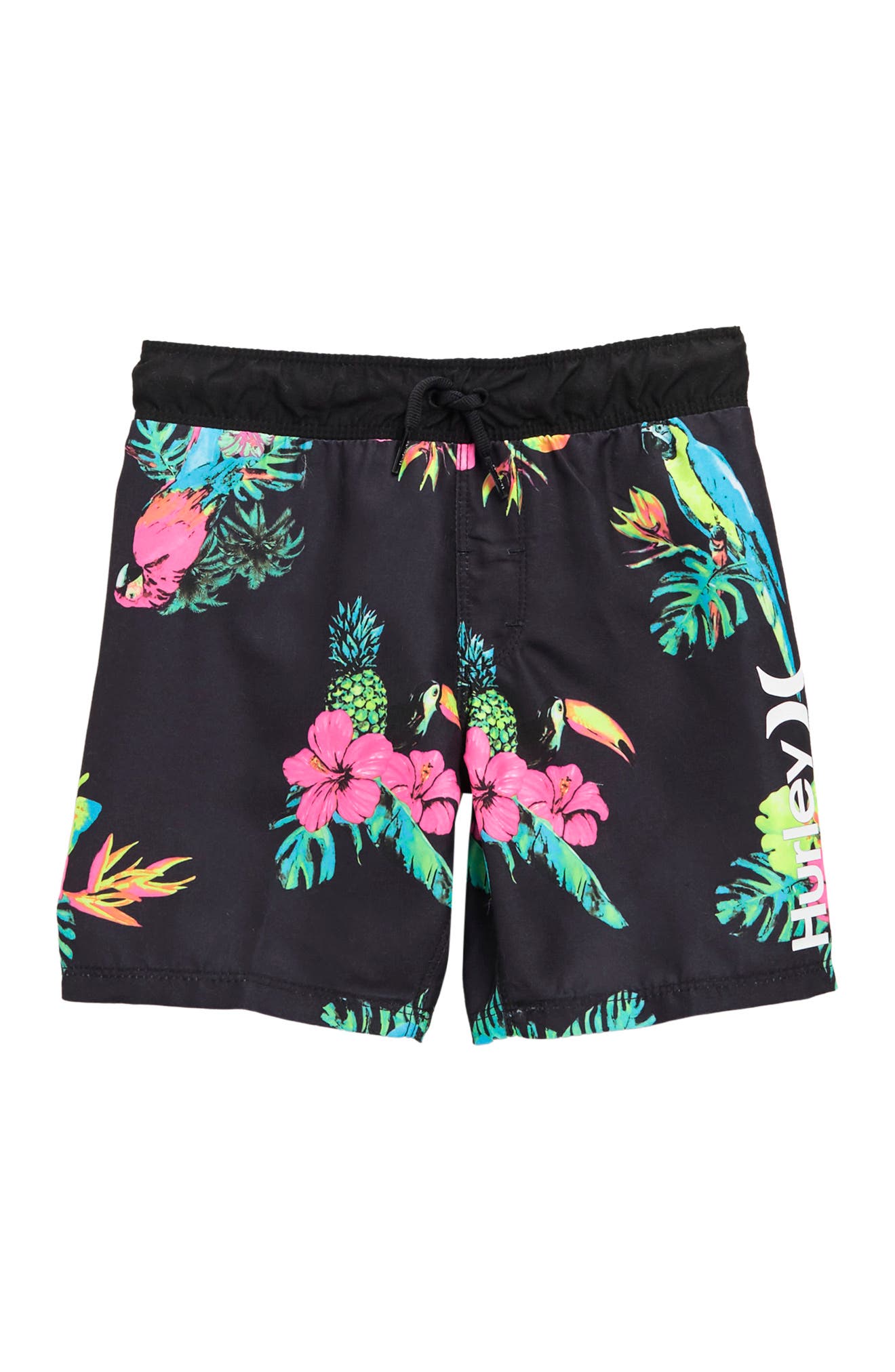 Hurley Kids' Parrot Floral Pull-on Swim 