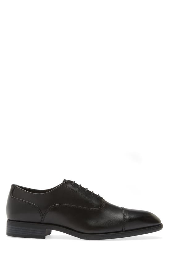 Nordstrom Dane Cap Toe Oxford In Black Leather