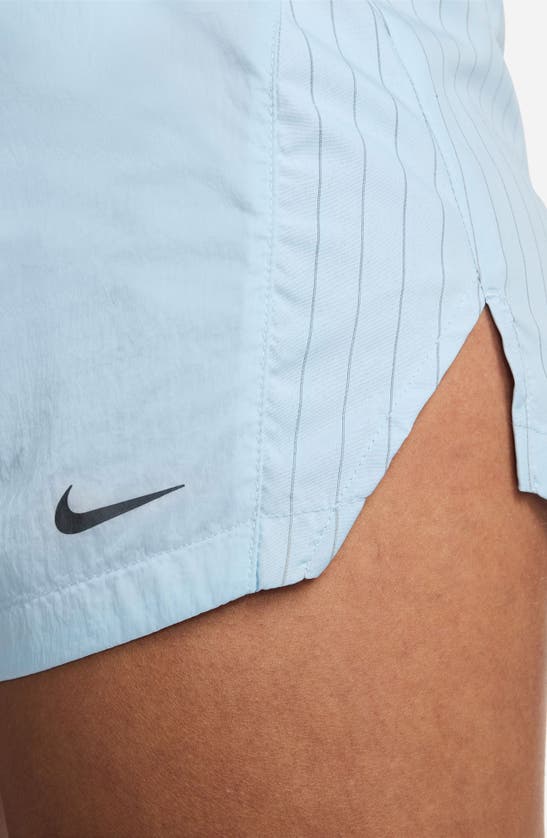 Shop Nike Mid Rise 3-inch Brief Lined Running Shorts In Lightt Armory Blue