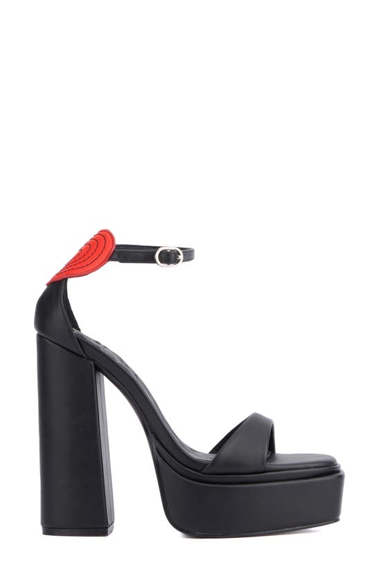 Shop Olivia Miller Amour Platform Sandal In Black