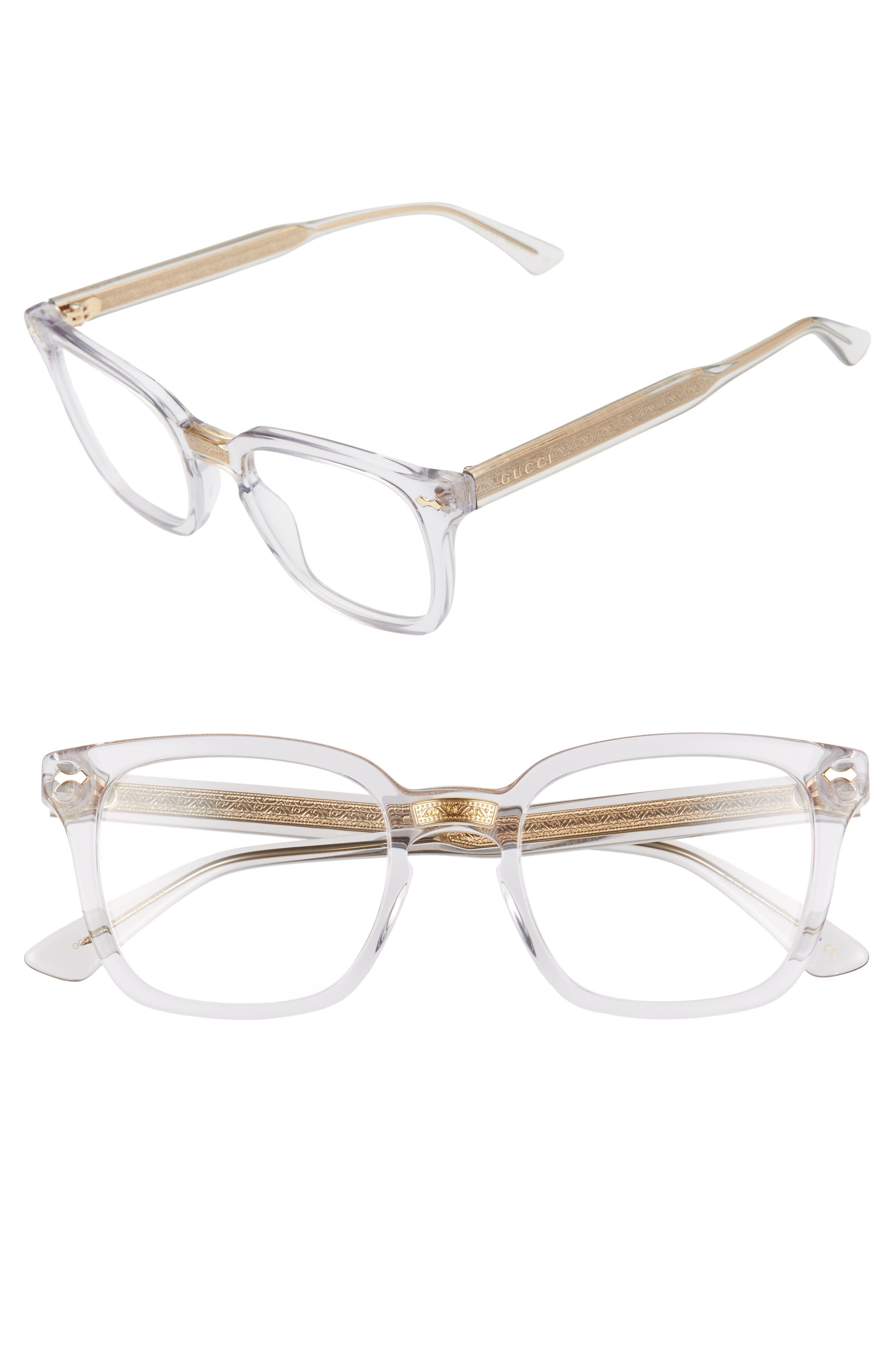 clear gucci prescription glasses