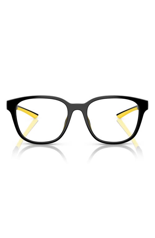 Scuderia Ferrari 54mm Round Optical Glasses In Black