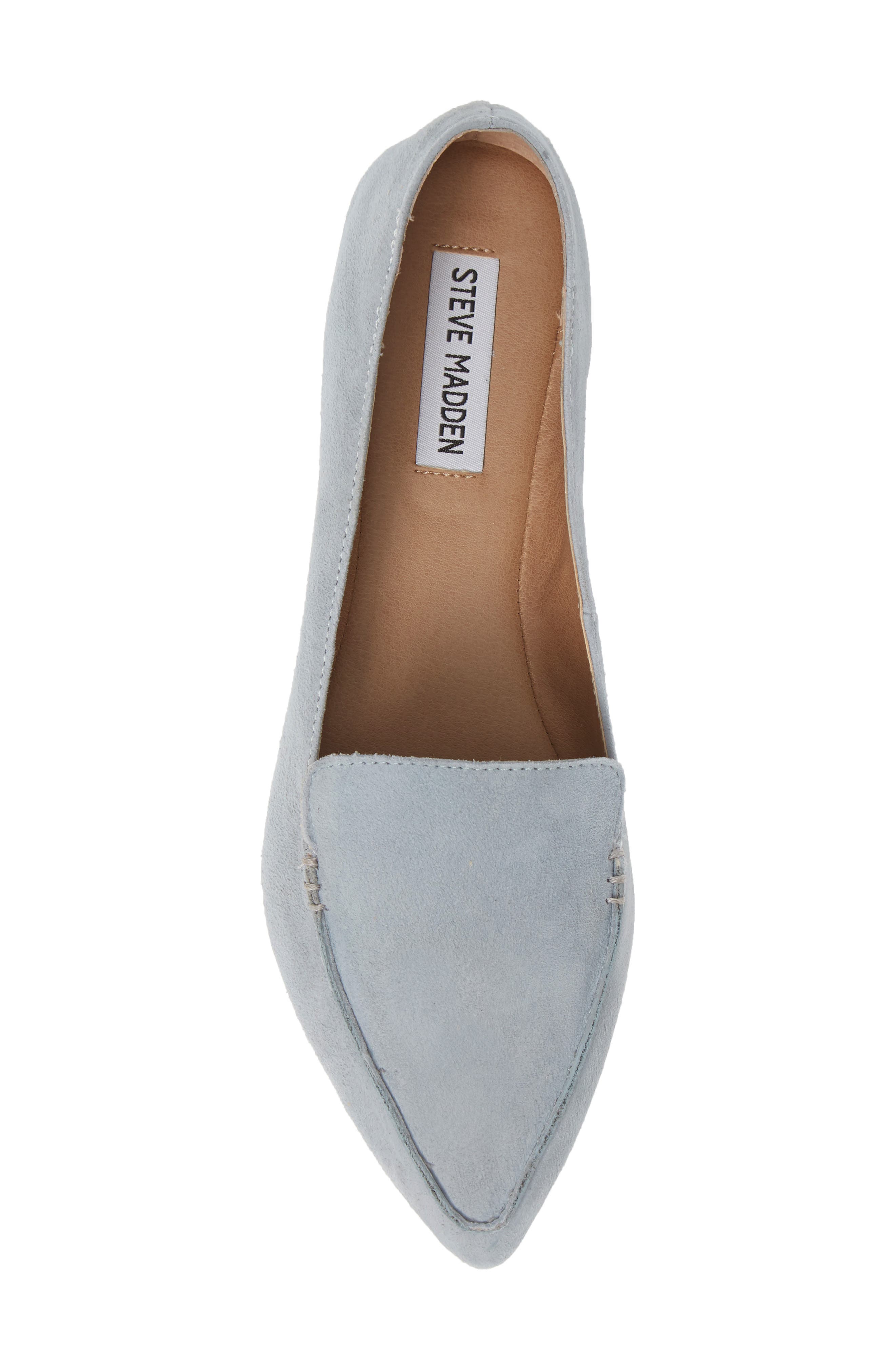 steve madden feather grey suede