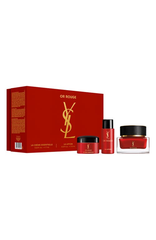 Yves Saint Laurent Or Rouge Luxury Skincare Trio Gift Set $276 Value