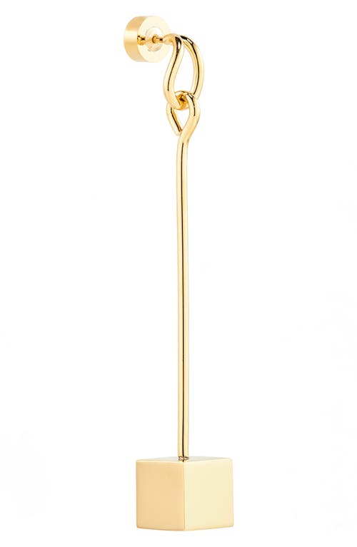 Shop Jacquemus Les Boucles Nodo Mismatched Drop Earrings In Gold 280