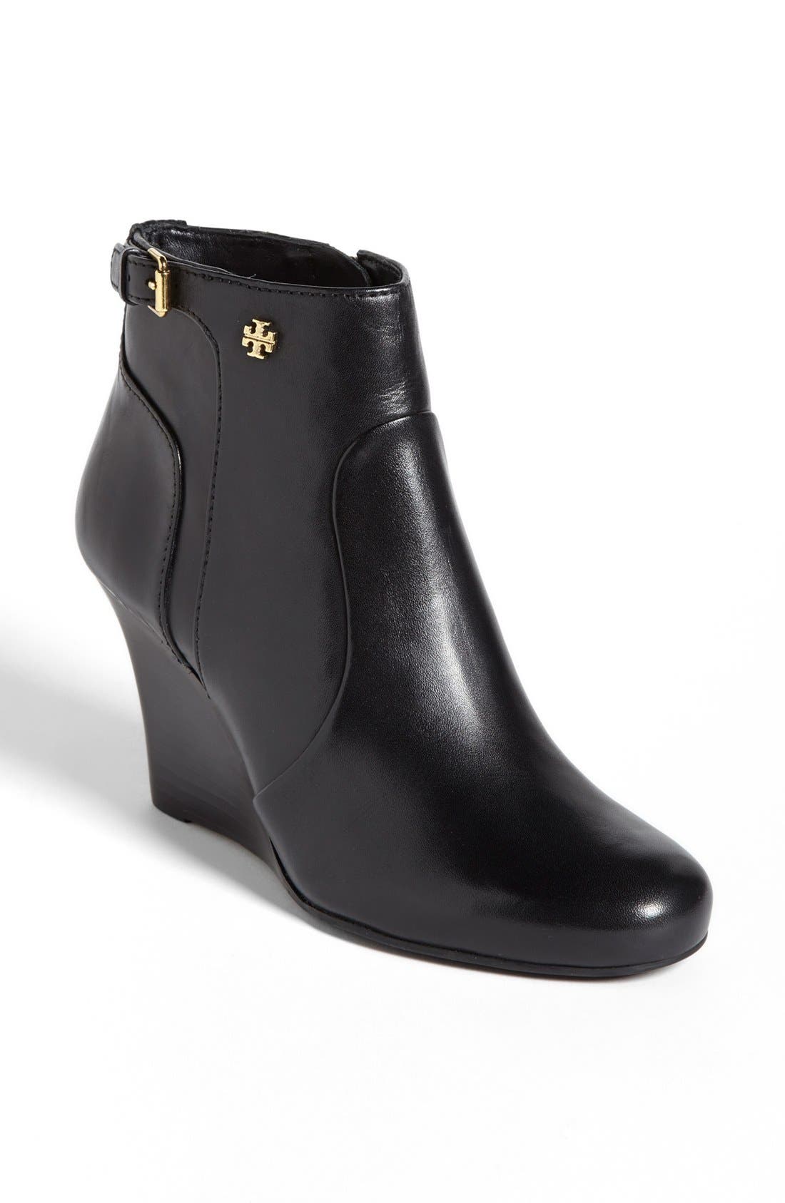 tory burch leather booties