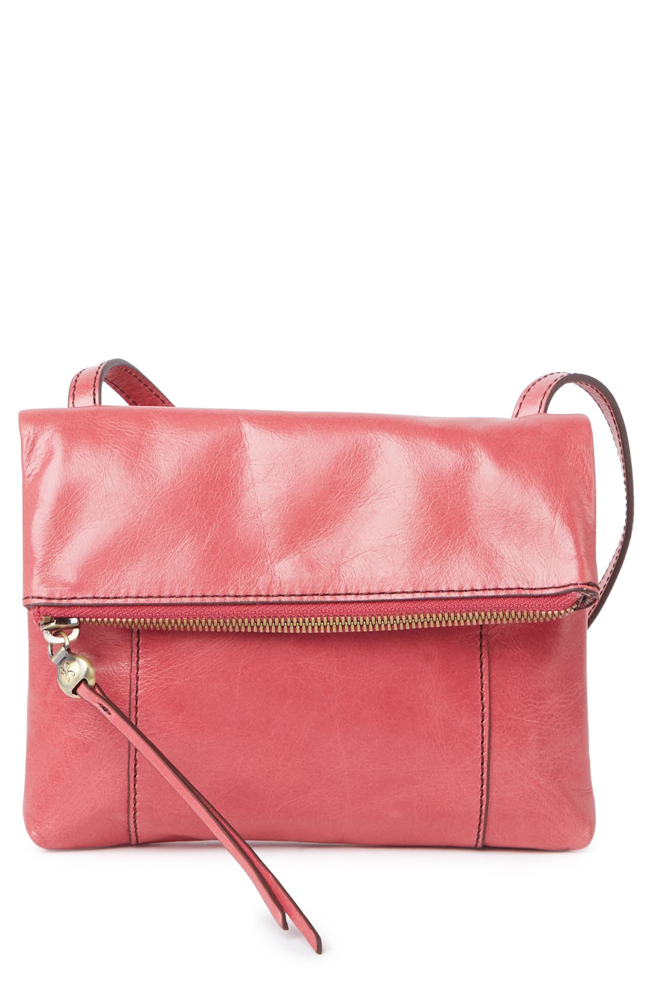 Hobo Sparrow Leather Crossbody Bag In Bright Pink3