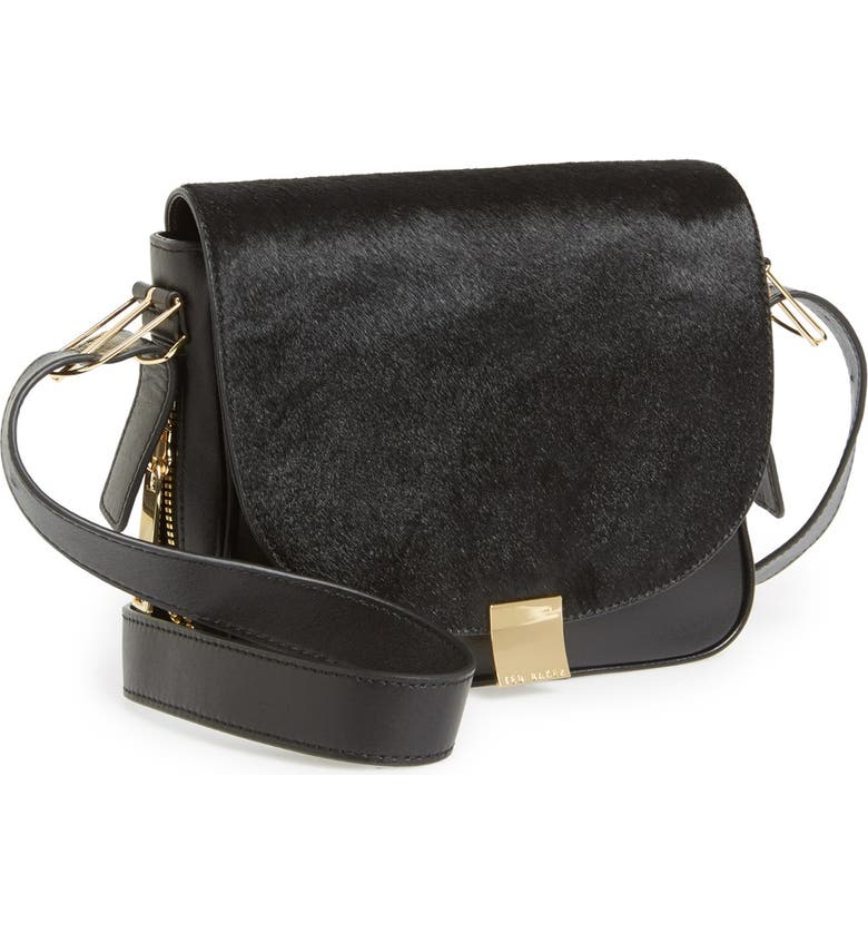 Ted Baker London 'Large' Calf Hair & Leather Crossbody Bag | Nordstrom