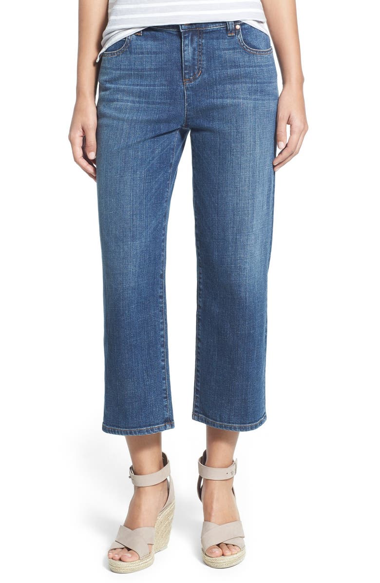 Eileen Fisher Straight Leg Crop Jeans | Nordstrom