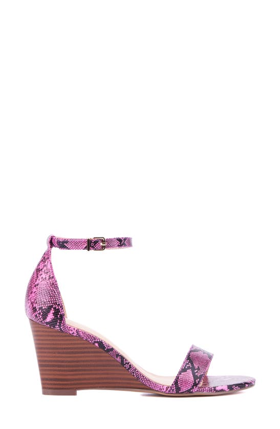 New York And Company Sharona Wedge Sandal In Pink