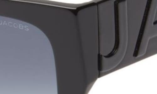 Shop Marc Jacobs 55mm Cat Eye Sunglasses In Black Grey/grey Shaded