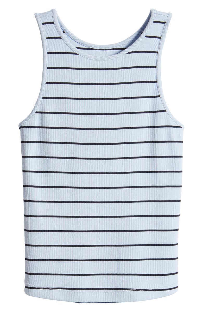 NIC+ZOE Stripe Rib Tank, Alternate, color, Blue Multi